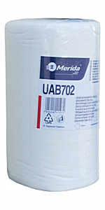 Нетканый материал для очистки сильных загрязнений, белый, 70% вискоза, 30% полиэстер, Merida, UAB702