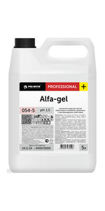 Средство от известкового налета и ржавчины на унитазе Alfa-Gel от Pro-Brite (5л) арт 054-5