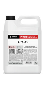 Средство для уборки после строительства и ремонта Alfa-19 от Pro-Brite (5л) арт 013-5