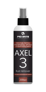 Пятновыводитель от пятен крови, ржавчины и марганцовки Axel-3 Rust Remover от Pro-Brite (0,2л) арт 046-02